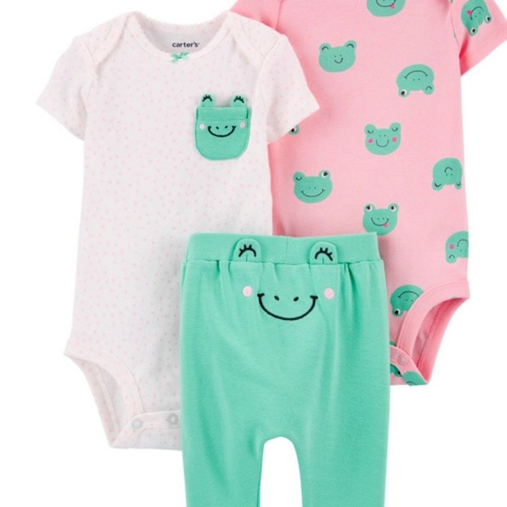 NWT 18m or 24m frogs outfit carters easter spring - Picture 1 of 10